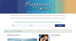 Desktop Screenshot of happinesstoday.com